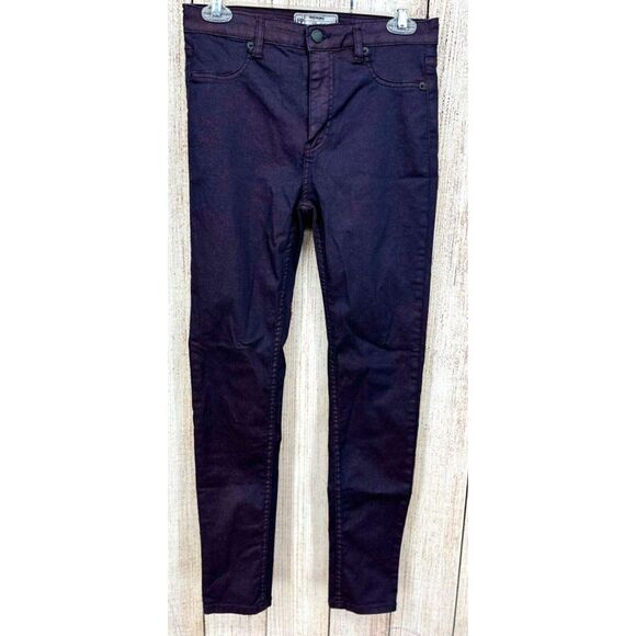Free People Denim - Free People Glitter Jeans Size 27 Sparkle Purple Denim Skinny Mid Rise Pants‎